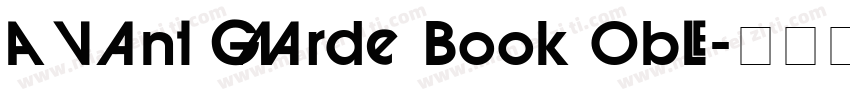 Avant Garde Book Obl字体转换
